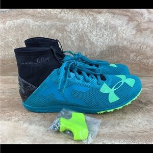 Under Armour Charged bandit XC Track Cleats Blue Black